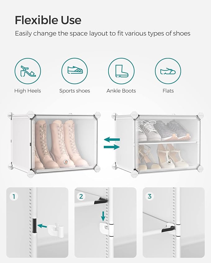 SONGMICS Shoe Rack Organizer, 6-Tier Shoe Storage Cabinet