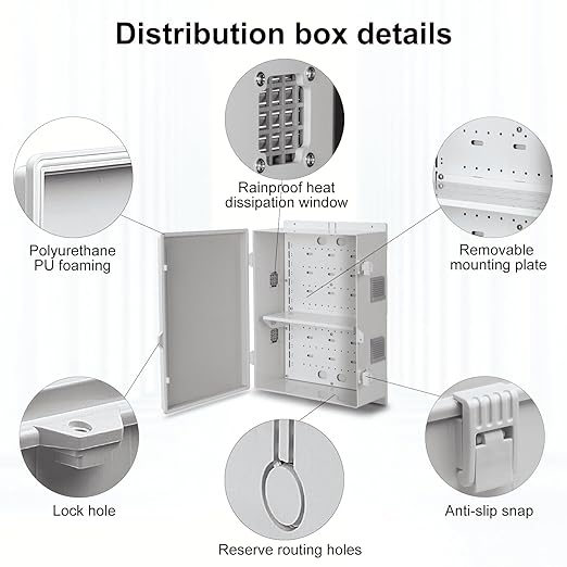 Namunanee Outdoor Electrical Junction Box, ABS Water Resistant Enclosure
