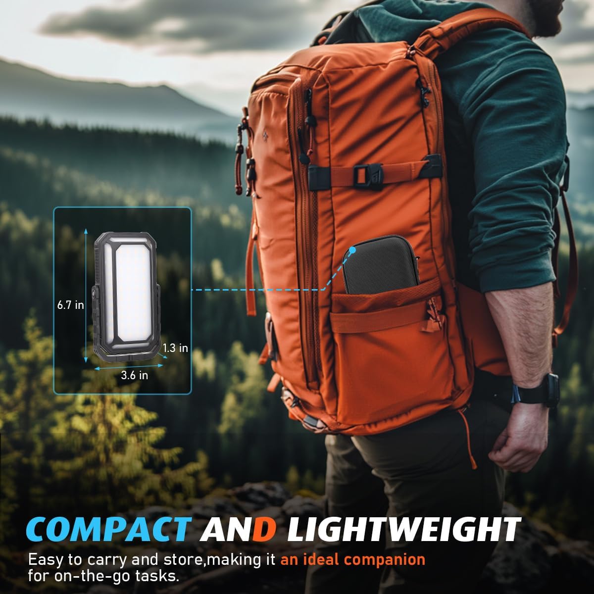120H Camping Lantern, 10000mAh Rechargeable Lantern, Solar Camp Lamp