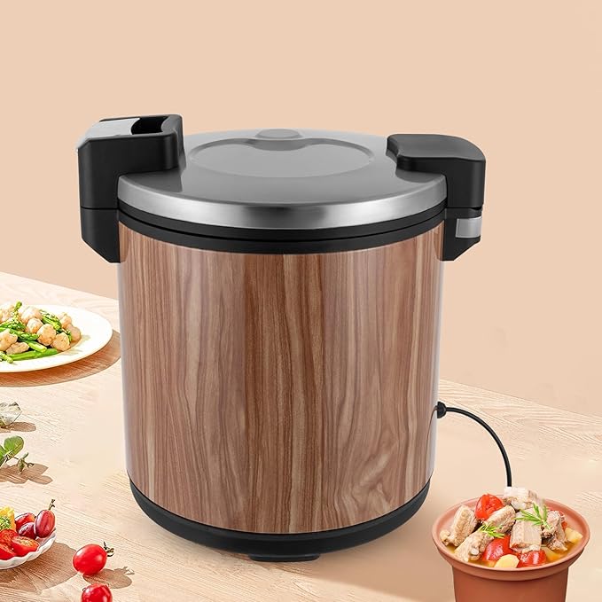 Commercial Electric Rice Warmer, Stainless Steel Rice Warmer Heavy Duty 6Gal