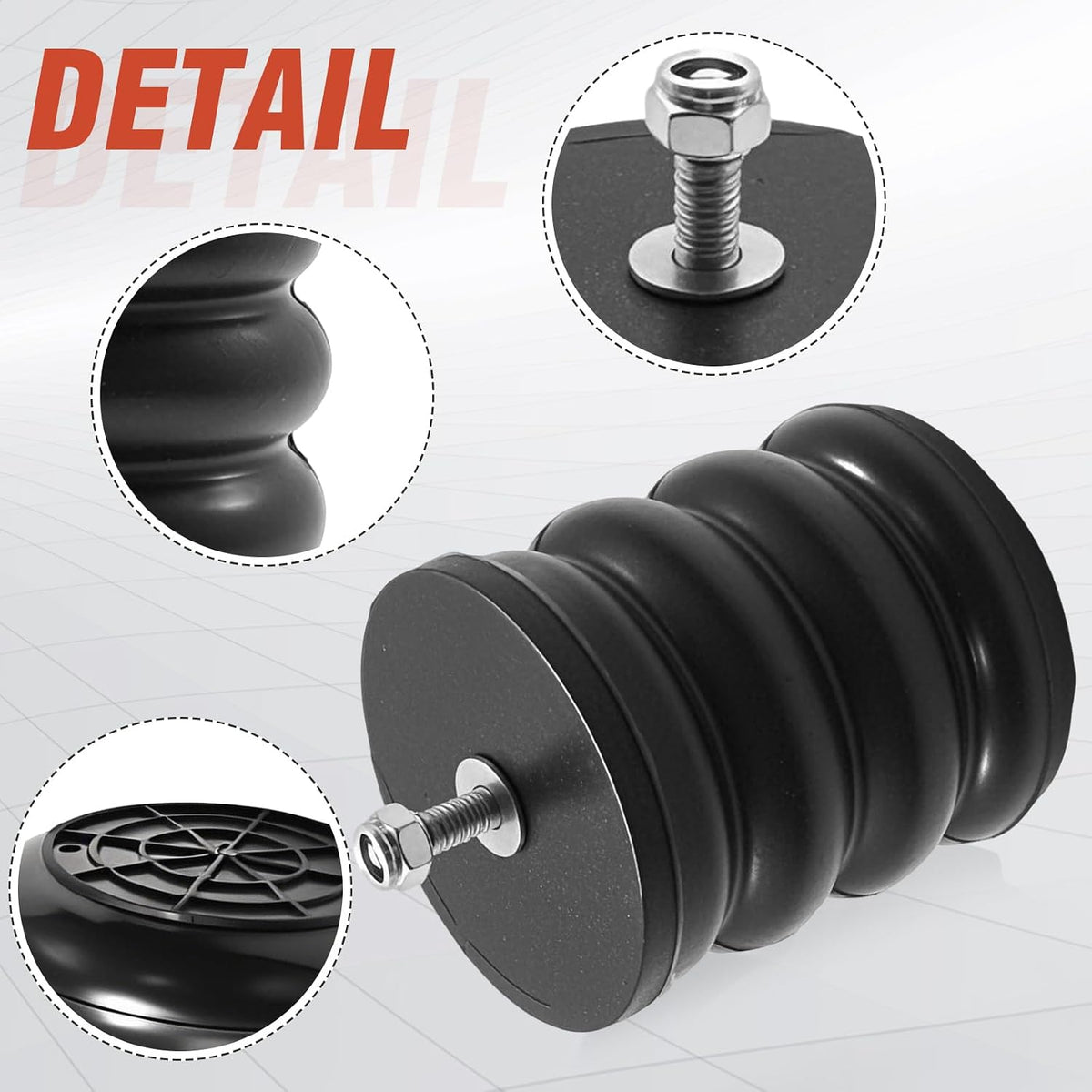 2PCS SSF-106-47 Air Suspension Helper Spring Kit, Replacement for Ford E-150 ...