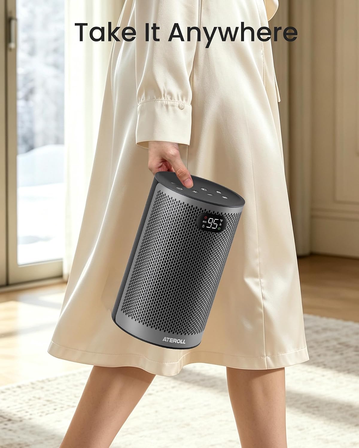 Space Heater, Portable Heaters for Indoor Use with Remote