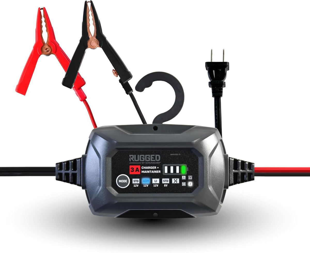 Schumacher Electric 3A Car Battery Charger & Maintainer, 6V/12V – SC1681