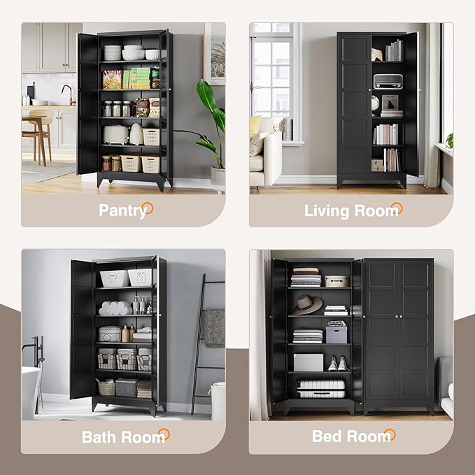 Yizosh Metal Pantry Cabinet,