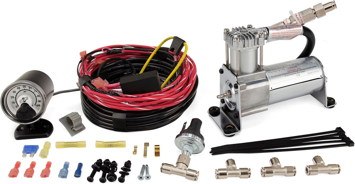 Air Lift LoadController Single On-Board Air System with Heavy-Duty Compressor...