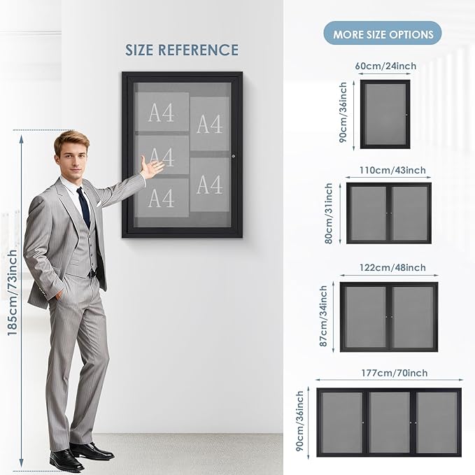 Enclosed Bulletin Board Outdoor Noticeboard