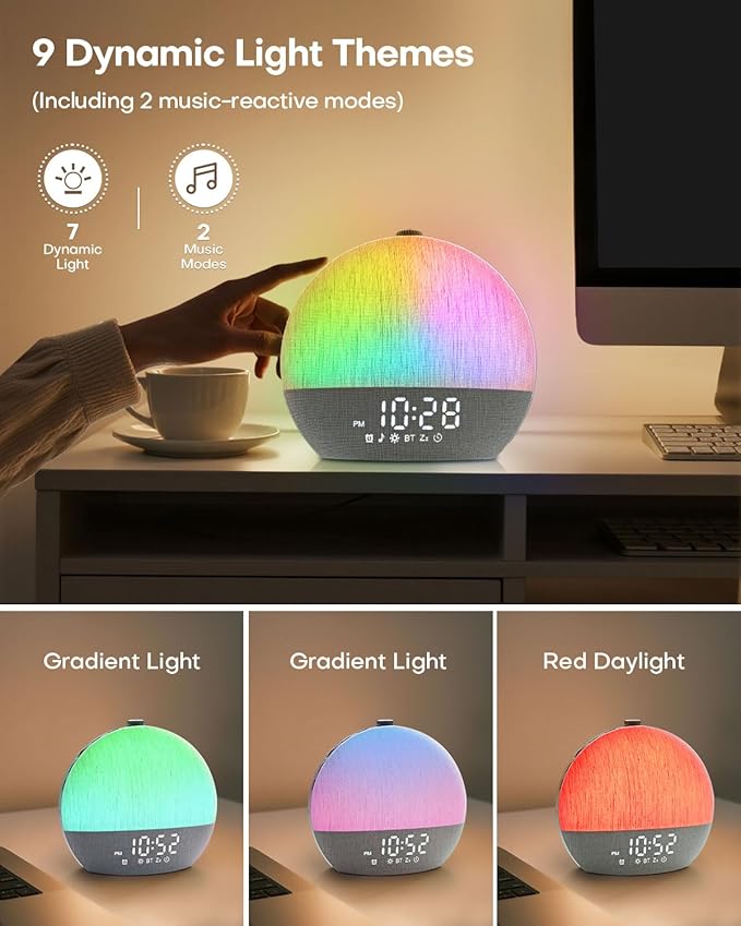 Zelaclock Sunrise Alarm Clock, Sunlight Alarm Clocks