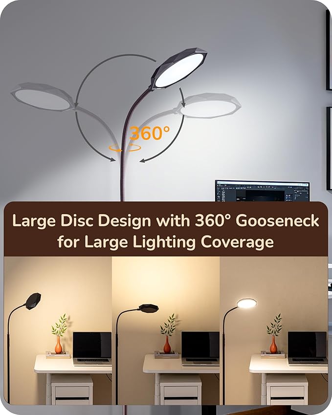 EDISHINE Modern LED Floor Lamp, 1300LM Bright Floor Lamps