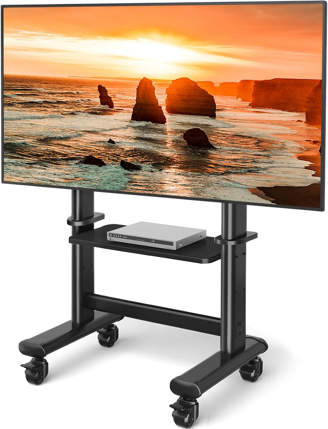 Mobile TV Cart Rolling TV Stand with Wheels for 55-120" TVs up to 250 lbs