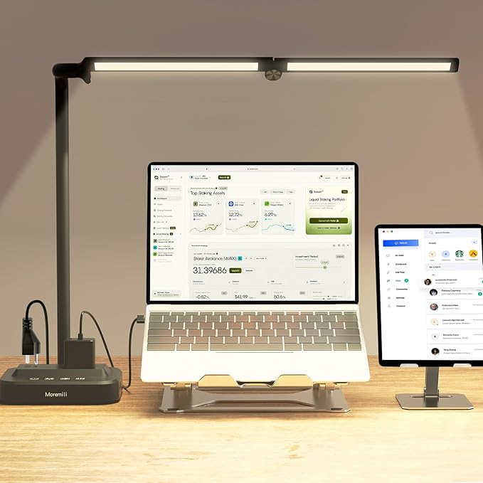 Moremili Adjustable LED Desk Lamp