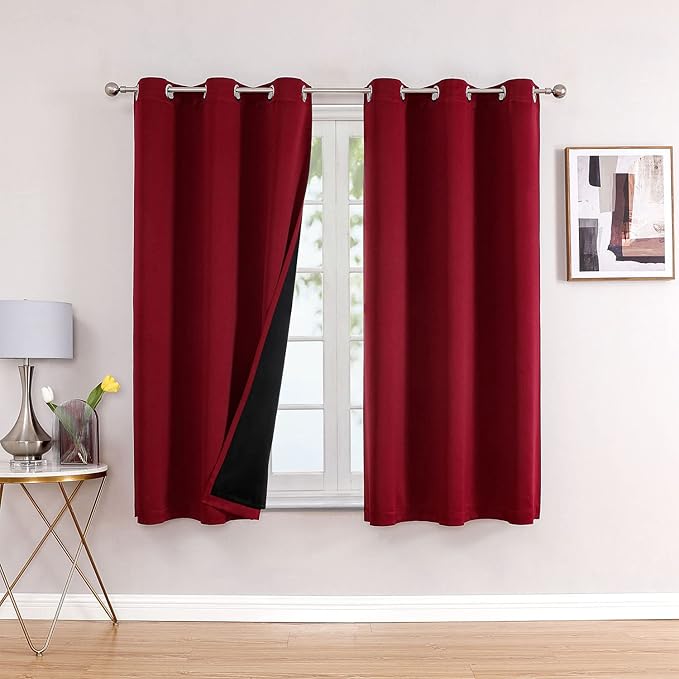 ChrisDowa 100% Blackout Curtains