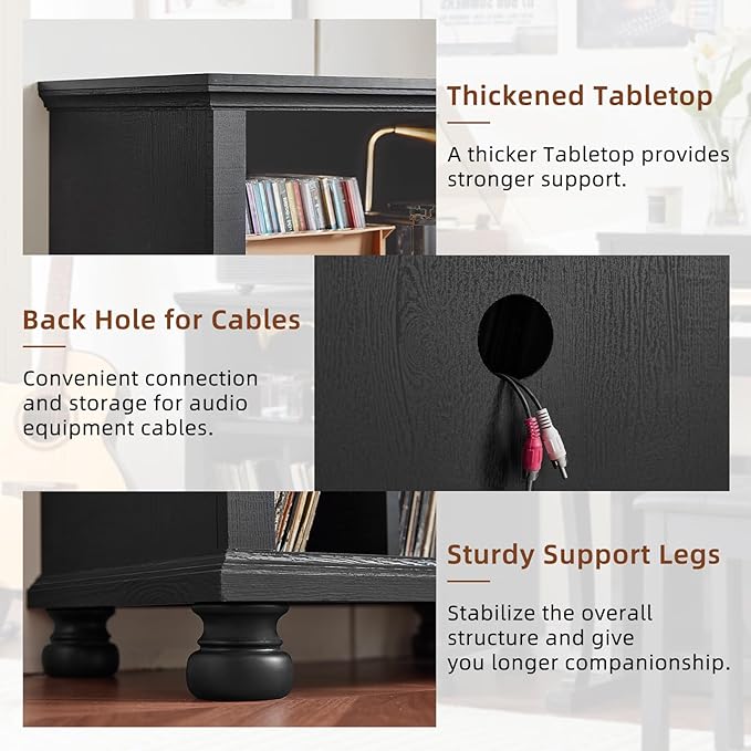 Joaxswe Record Player Stand