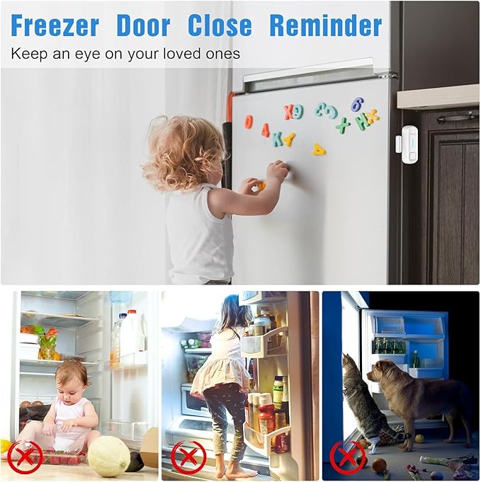 DAYTECH Fridge Door Alarm When Left Open (6PCS)