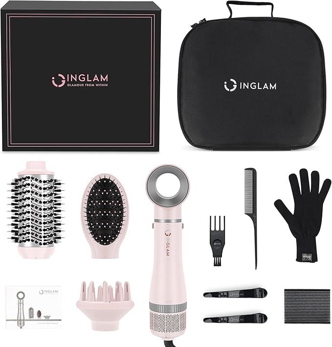IG INGLAM 4 in 1 Blowout Hair Dryer Brush Set