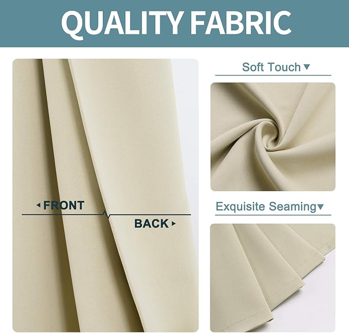 ChrisDowa Grommet Room Darkening Curtains