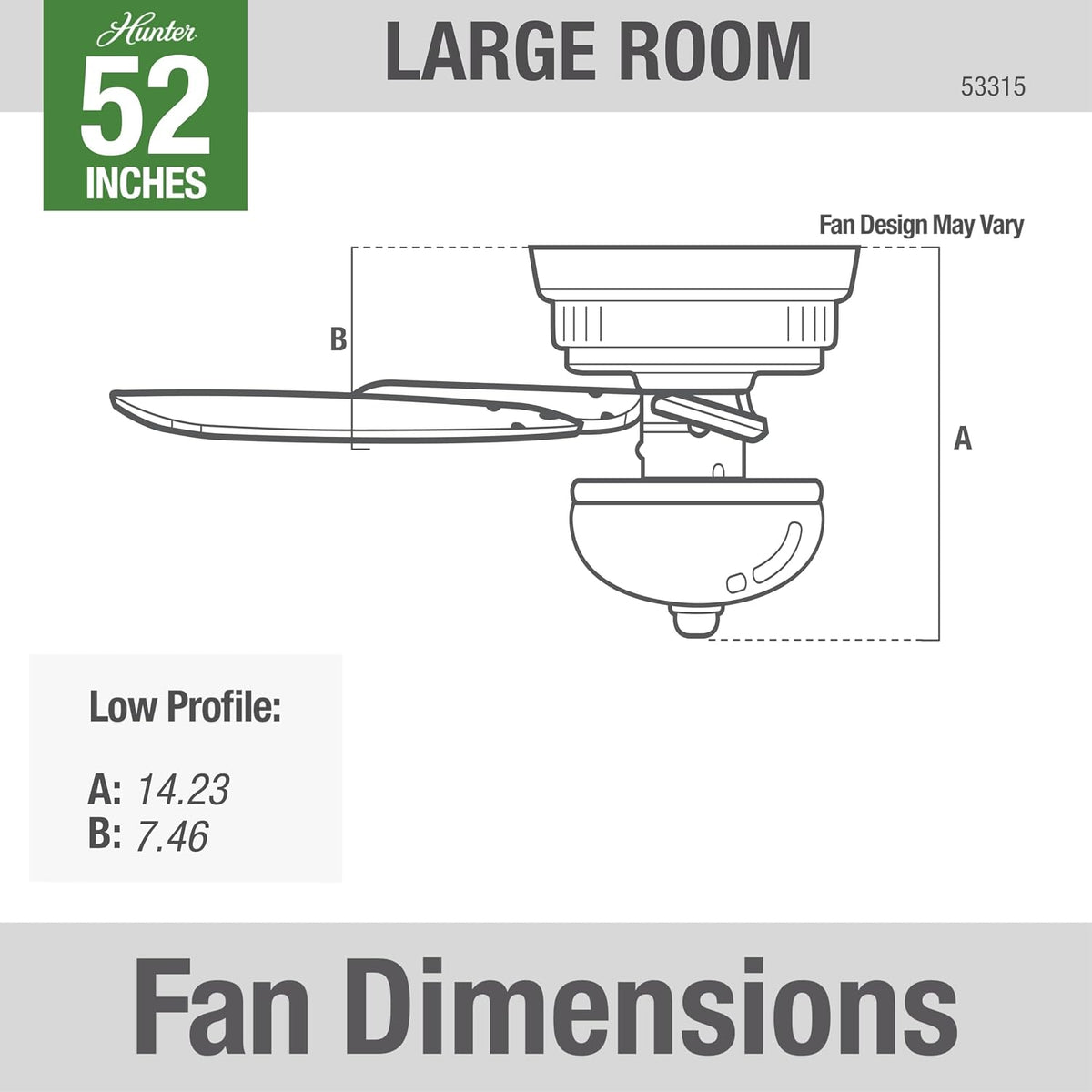 Hunter Newsome, Indoor, Ceiling Fan, Pull Chain, 52 inch, Brushed Nickel