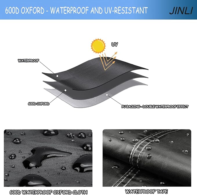 JINLI 45-50 inch outdoor TV trolley cover, courtyard TV cover, Oxford fabric