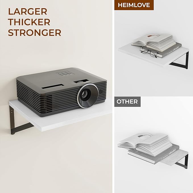 Heimlove 24" W x 12" D Wall Shelves (Set of 3)
