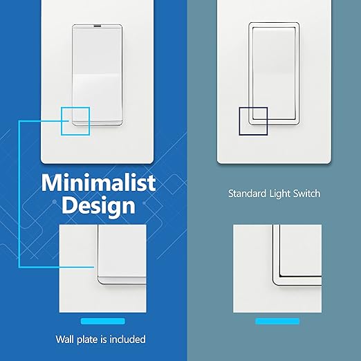 LIDER Minimalist Design Matte Finish Lighted Decorator Switch (10-Pack)
