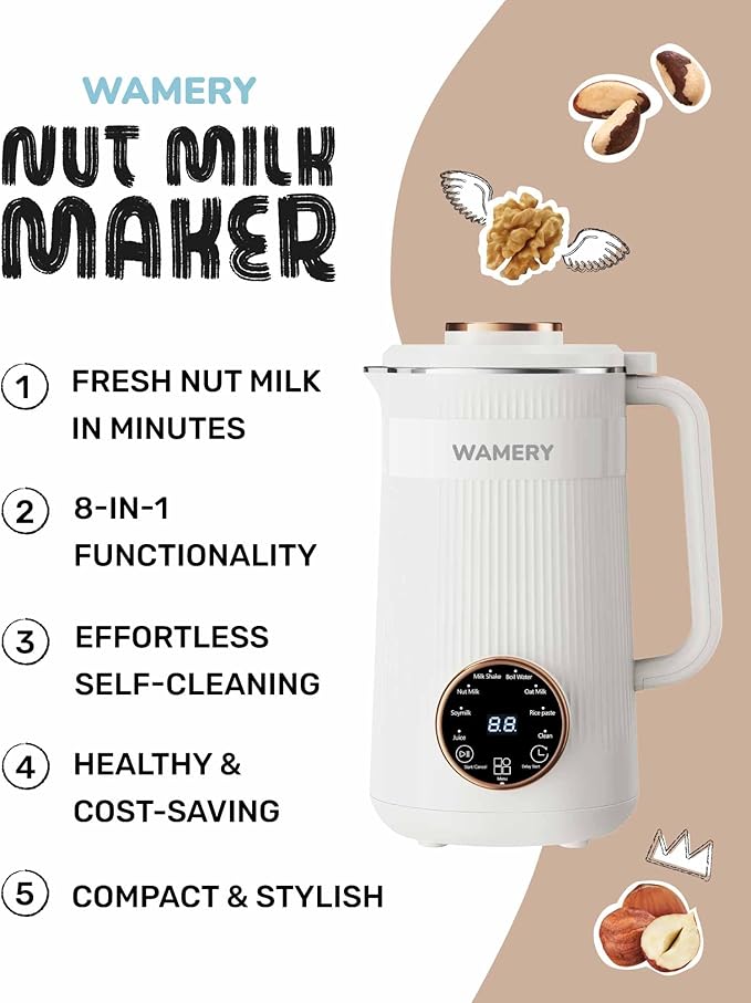 Wamery 32oz Nut Milk Maker Machine