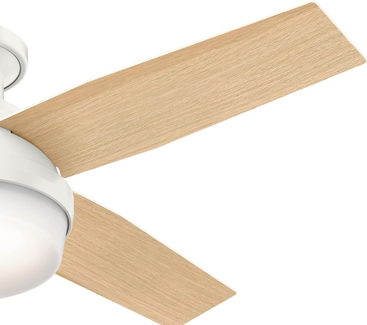 Hunter Dempsey, Indoor, Ceiling Fan, Modern, Quiet, 44 inch, Fresh White
