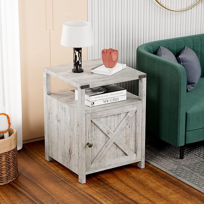 HOSEOKA Farmhouse Nightstand