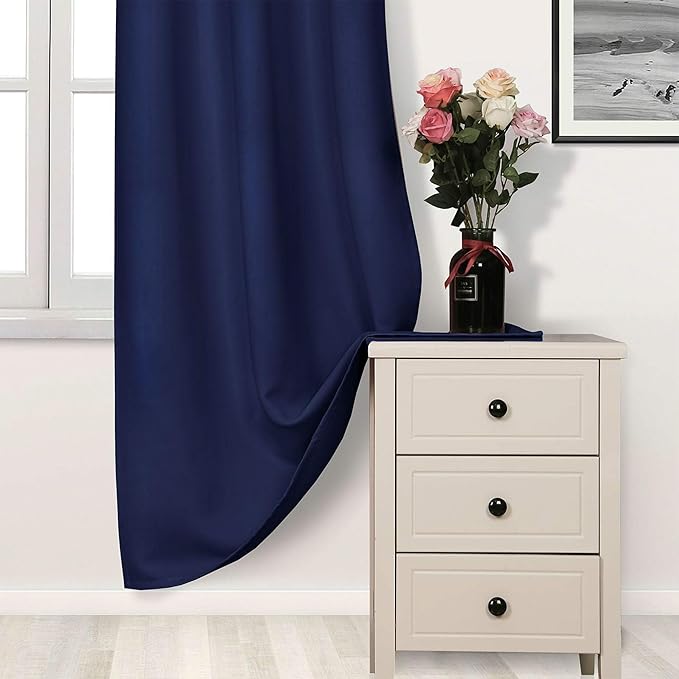 DWCN Blackout Curtains for Living Room, Room Darkening Thermal Insulated