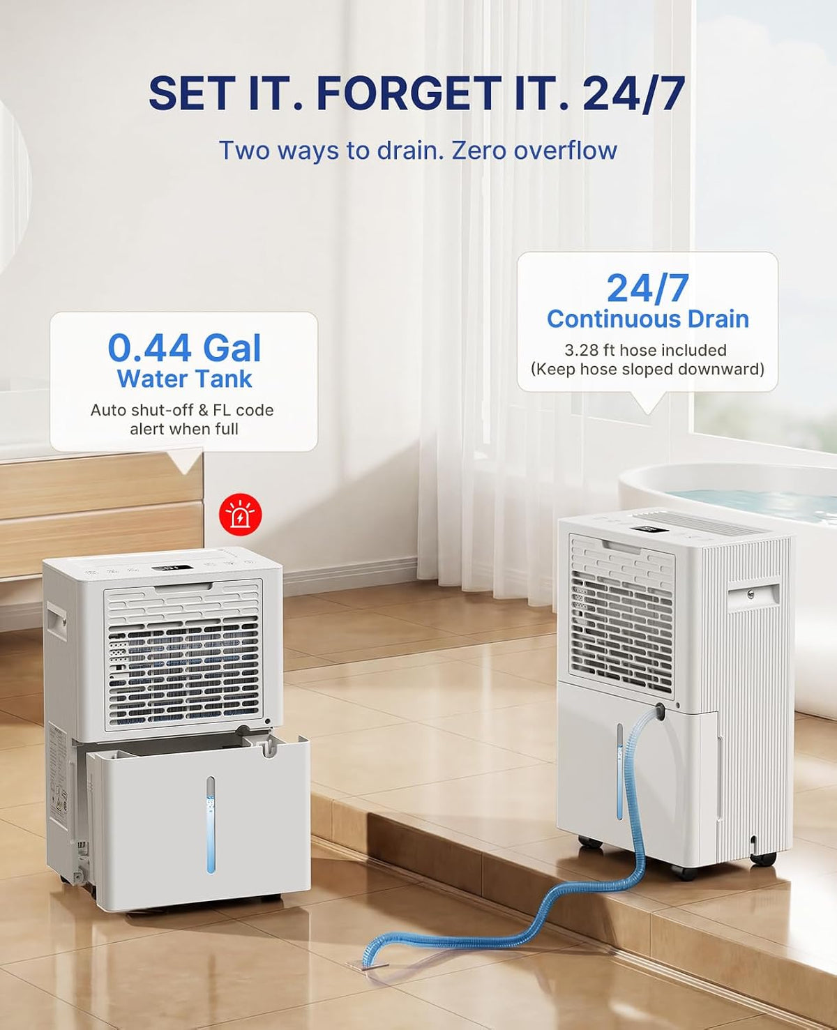 Dehumidifier for Basement, 32 Pints, 2500 Sq.Ft, 38dB Quiet