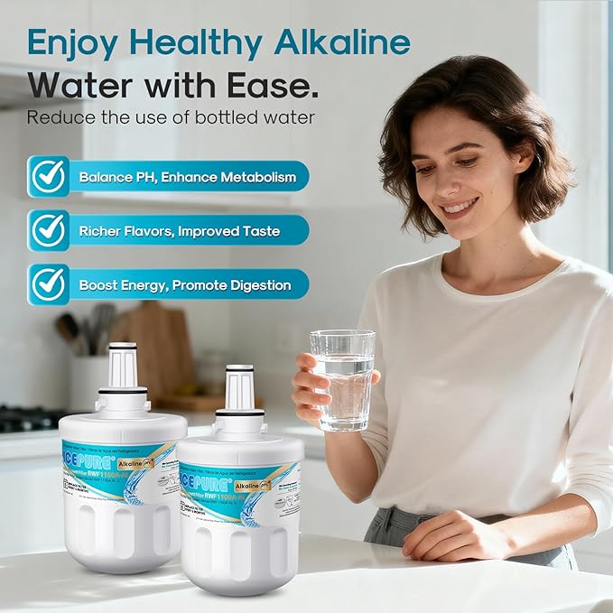ICEPURE Alkaline DA29-00003G Refrigerator Water Filter Replacement (3Pack)