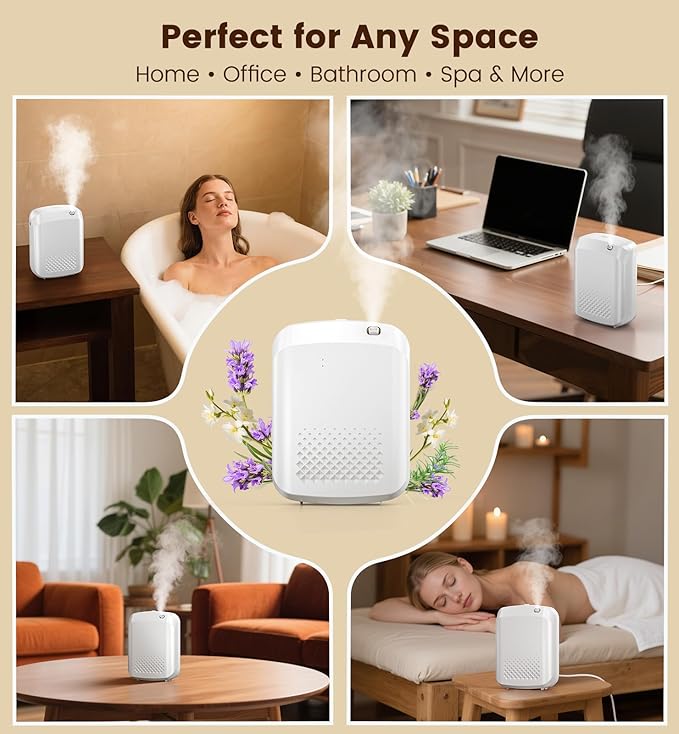 Waterless Essential Oil Diffuser 3000 Sq.Ft Coverage