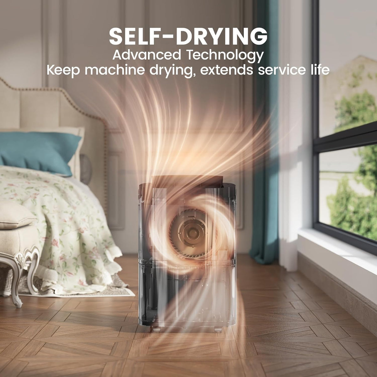 120 Pints Energy Star Dehumidifier for Basement, Self-Drying, 6,500 Sq. Ft.