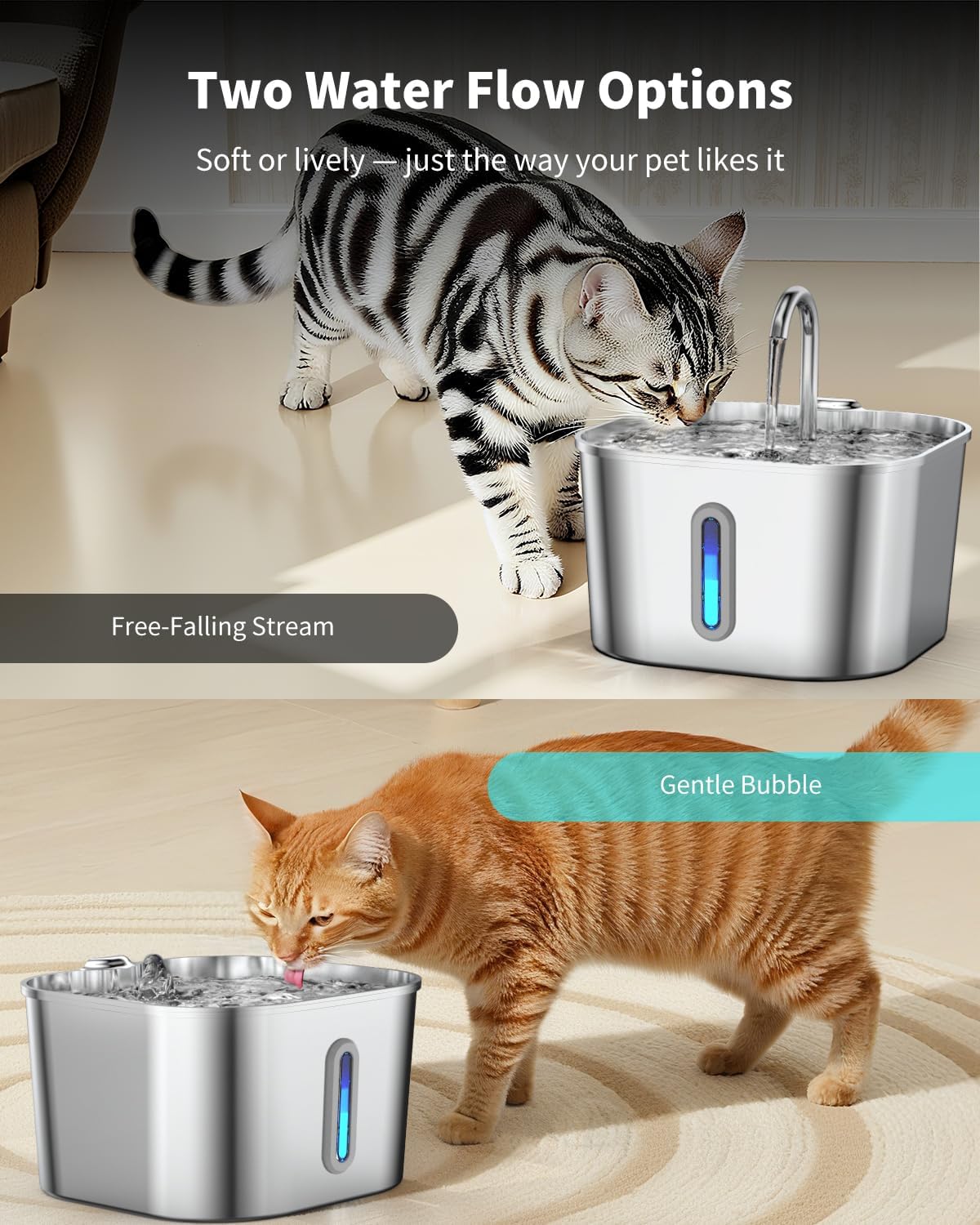 Cat Water Fountain Filters Replacement, 12+12 Pack