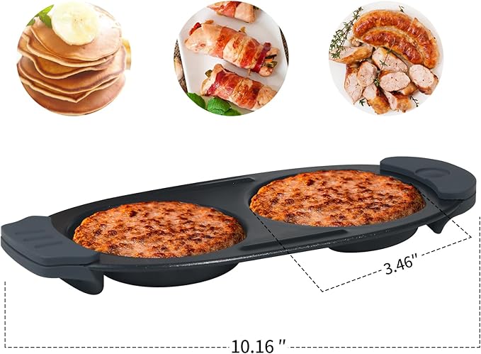 Quick-Heat Microwave Egg Cooker|Poacher|fryer, Dishwasher-Safe, Save Time