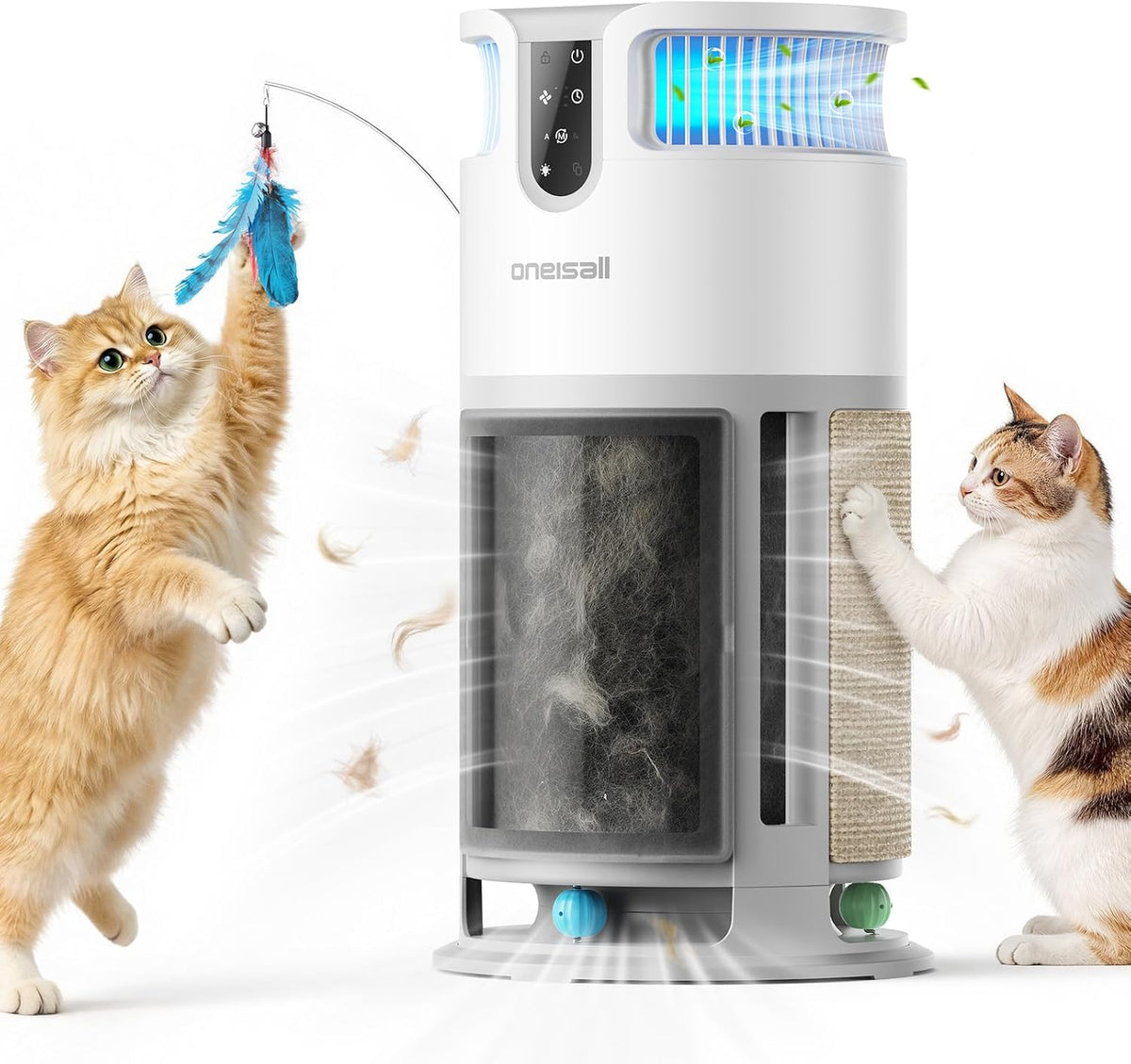 oneisall Pet Cat HEPA Air Purifier for Home Large Room,PP04