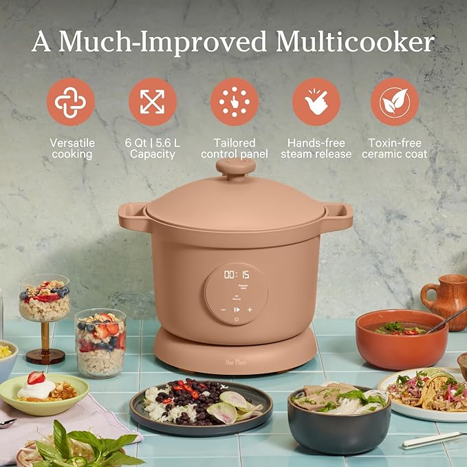 Our Place Dream Cooker | 6 Qt Ceramic Nonstick Multicooker & Pressure Cooker