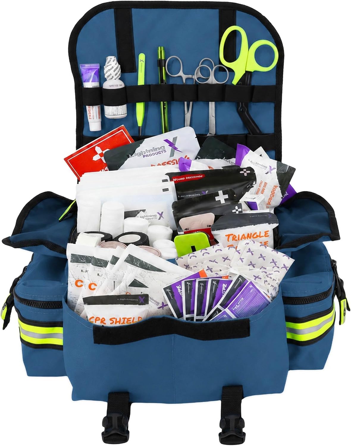 Lightning X Small Medic First Responder EMT Trauma Bag Stocked First Aid Fill...