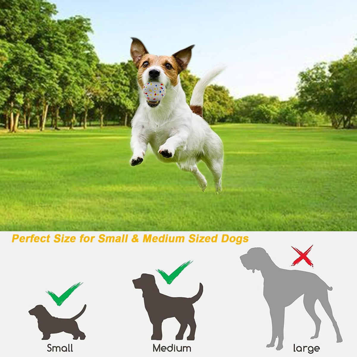 SOCO Automatic Dog Ball Launcher, 3 Distances to 45 FT, Auto-Cycle Mode