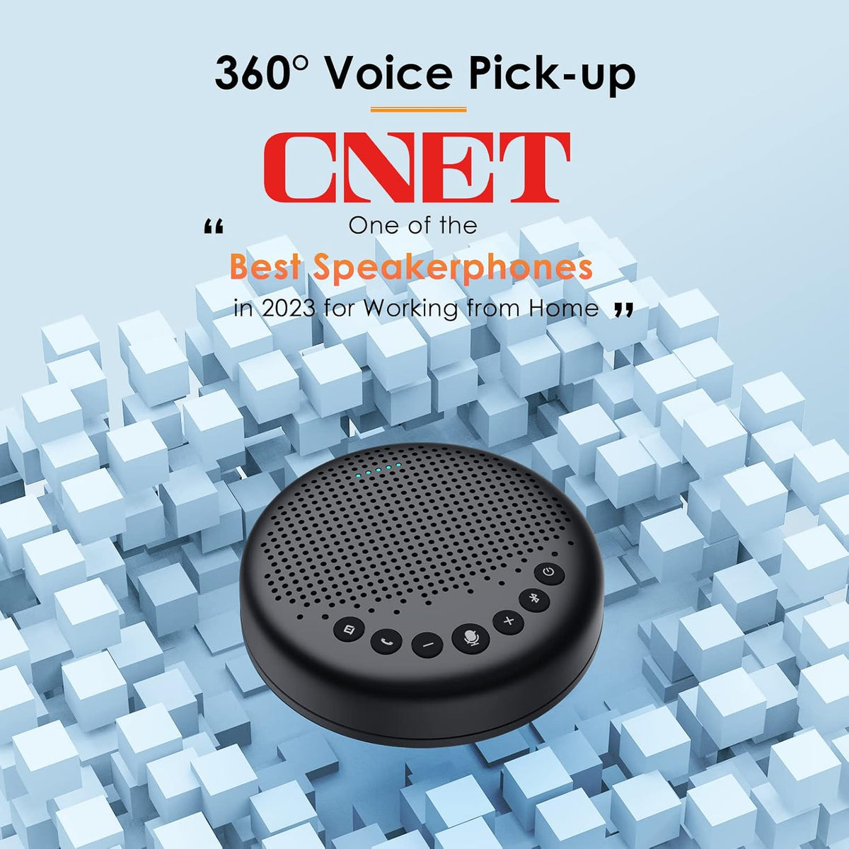 EMEET Luna Conference Speaker and Microphone, 360° Voice Pickup for 8 Users