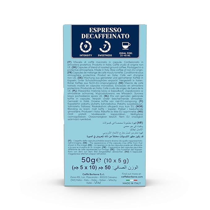 Caffè Borbone Decaffeinated Aluminum Capsules Compatible (100 Count)