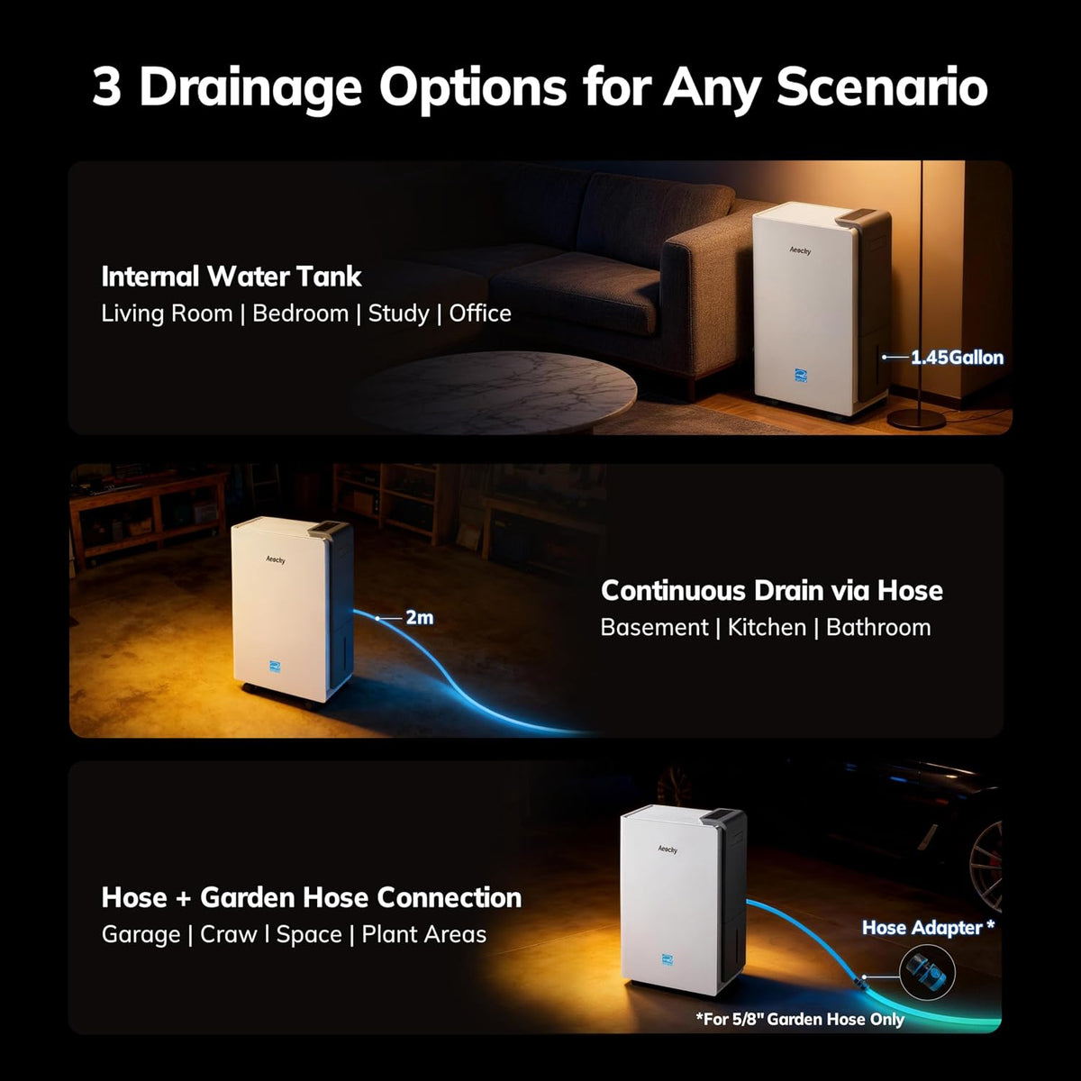 AEOCKY 6000Sq.Ft Commercial Dehumidifier, Energy Star Most Efficient 2024