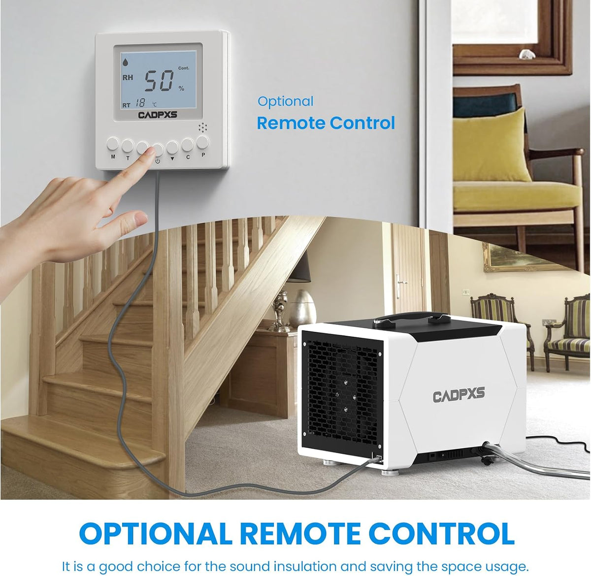 CADPXS 80 Pints Crawl Space Dehumidifier with Drain Hose