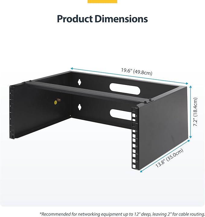 StarTech.com 4U Wall Mount Network Rack
