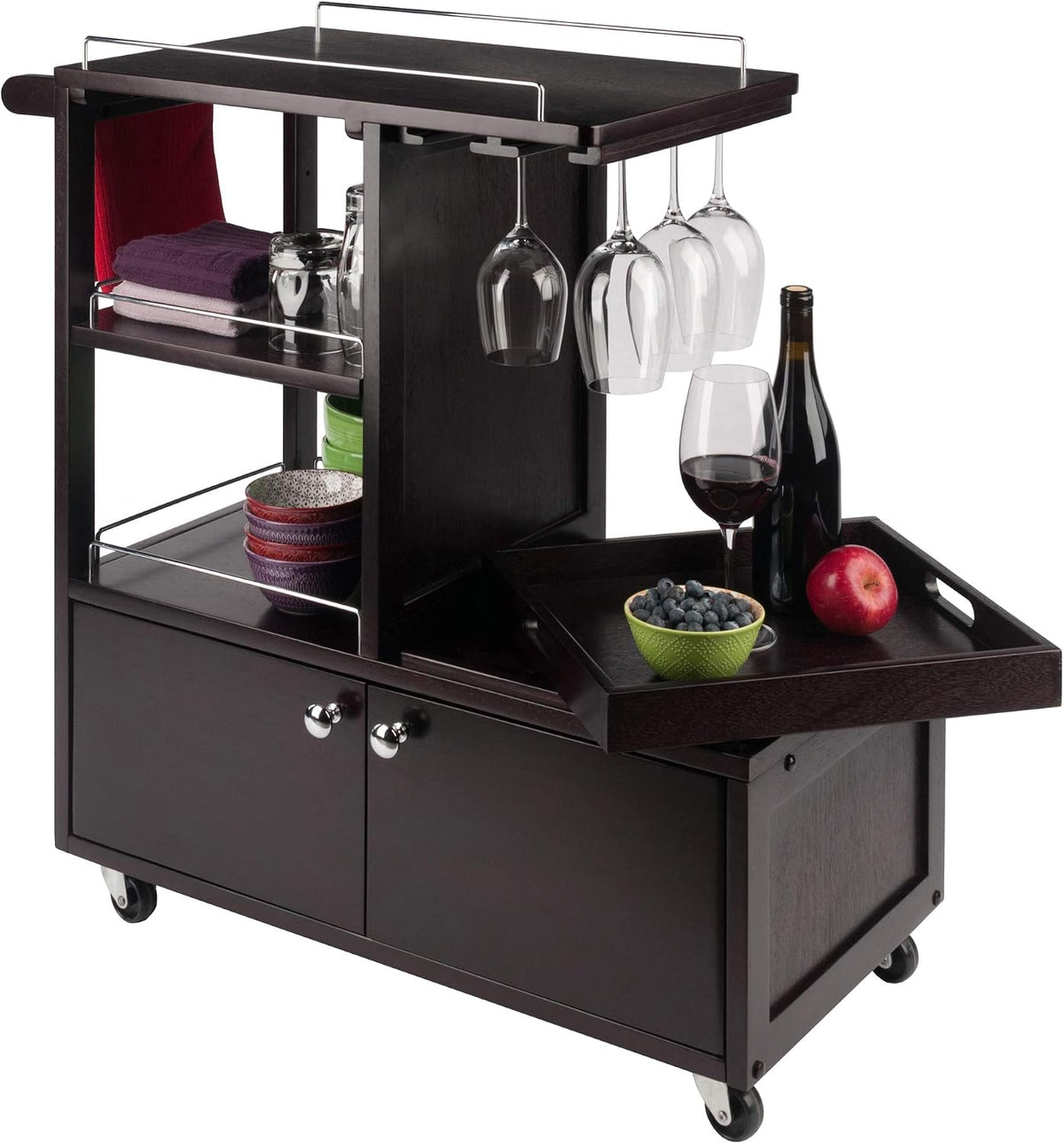 Winsome Wood Galen Entertainment Cart