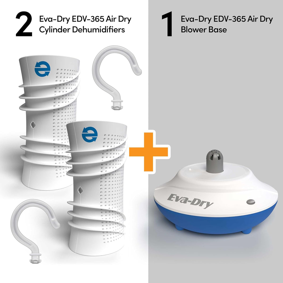 Eva-Dry EDV-365 Rechargeable Dehumidifier System, Up to 400 Cu Ft