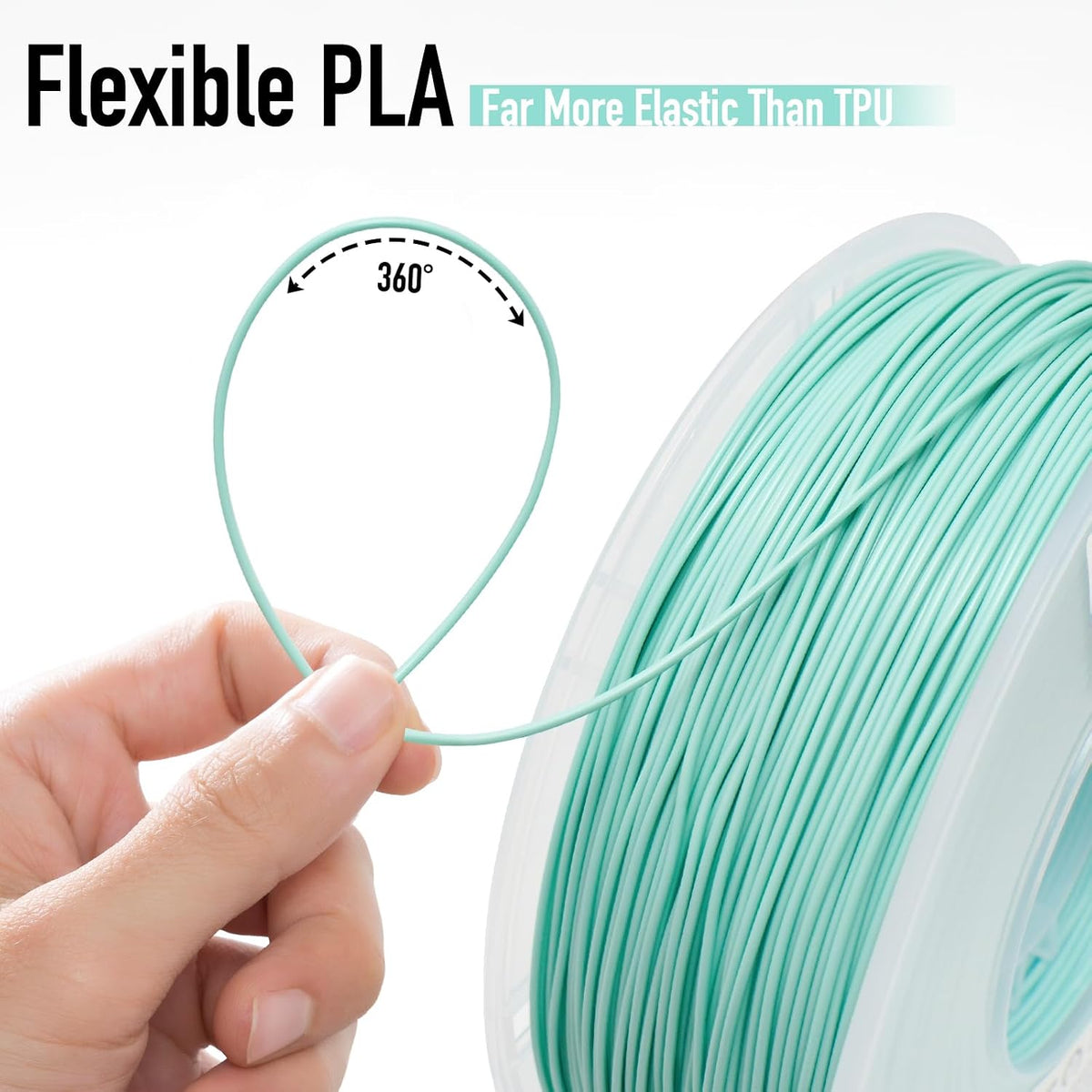 YXPOLYER Flexible PLA Food-Safe 92A Soft PLA 3D Printer Filament
