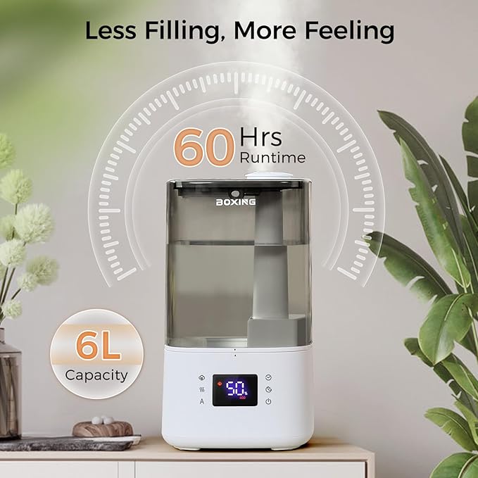 BOXING 6L Warm & Cool Mist Humidifiers