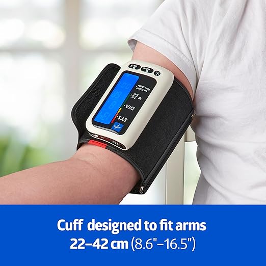 Medline Bluetooth Blood Pressure Monitor, Attached Universal Upper Arm Cuff