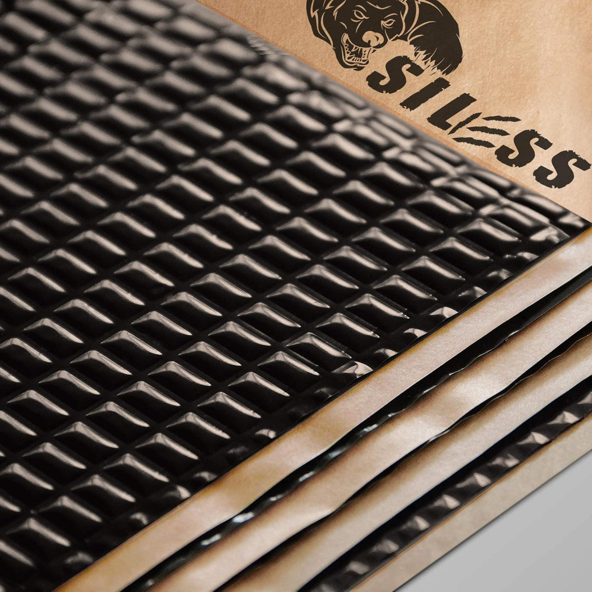Siless Black 80 mil (2mm) 36 sqft Car Sound Deadening mat - Butyl Automotive ...