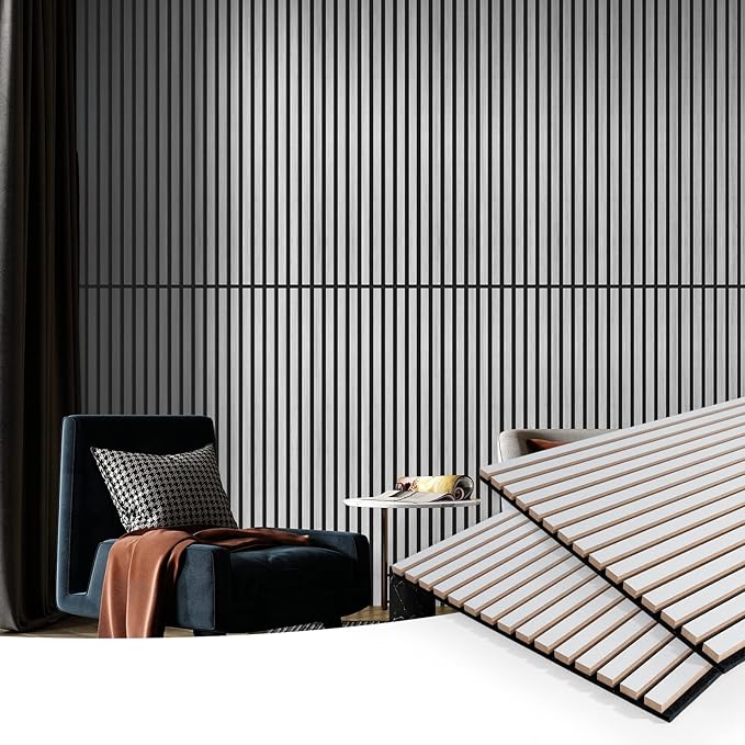 Art3d 2 Wood Slat Acoustic Panels (2-Pack)
