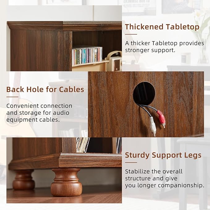 Joaxswe Record Player Stand